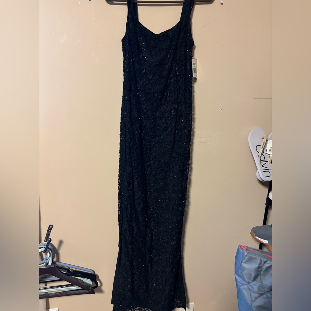 Elegant Black Lace Dress by Marina Bresler